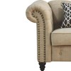 Acme Furniture Aurelia Accent Chairs Beige Linen - 4 of 4