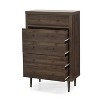 Christopher Knight Home Nystrom Mid Century Modern 5 Drawer Dresser Walnut - 3 of 4