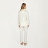 Anna-Kaci Lounge Women's 2-Piece Set Long Sleeve Button Front Top and Matching Relaxed Fit Pants Pajama Set with Contrast Piping - 4 of 4