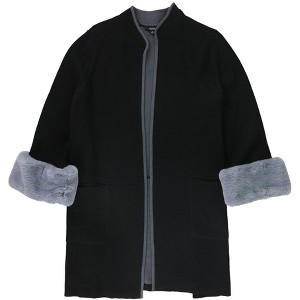Alfani Womens Fur Cuff Cardigan Sweater - 1 of 1