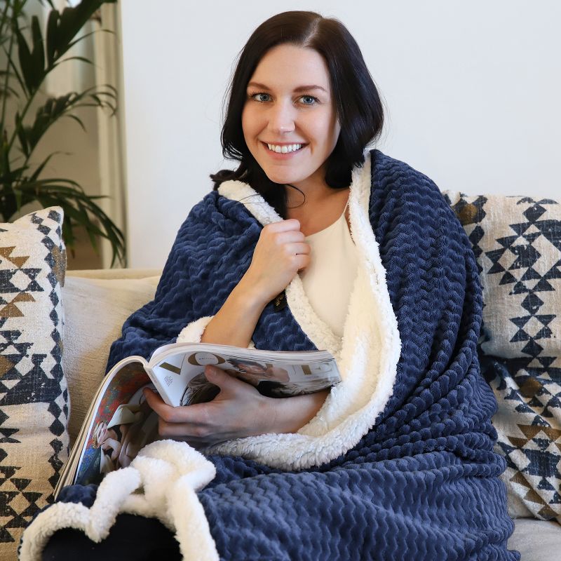 Catalonia Fleece Throws Blanket, Super Soft Comfy Fluffy Fuzzy Fleece Plush Blanket, 50x60 Inches, 4 of 7