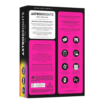 Astrobrights Colored Card Stock 65 Lb. 8-1/2 X 11 Eclipse Black 100 Sheets  2202401 : Target