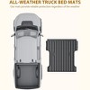 Truck Bed Mat for 2024 2025 Toyota Tacoma 5 FT Bed, All Weather TPE Heavy Duty Pickup Tacoma Bed Tray Liner Cargo Mats - 2 of 4