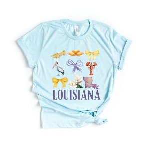 Simply Sage Market Women's Coquette Louisiana Chart Short Sleeve Graphic Tee - 1 of 4