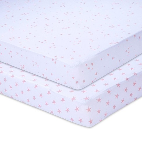 Ely's & Co. Baby Fitted Crib Sheet 100% Combed Jersey Cotton Mauve Pink ...