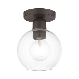 Livex Lighting Downtown 1 - Light Semi-Flush Mount in  Bronze - 1 of 1