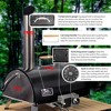 Pizza Oven Portable 12" Outdoor Wood Fired Pizza Oven with Built-in Thermometer Stainless Steel Pizza Stove - 3 of 4