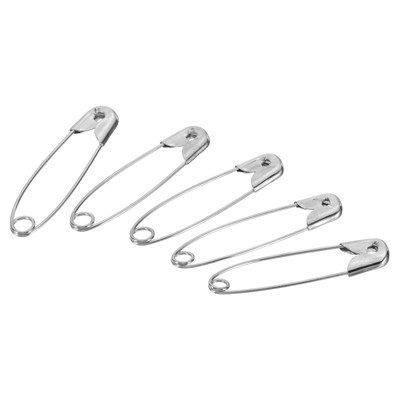 Unique Bargains Metal DIY Blankets Crafts Brooch Making Home Sewing Nickle Plated Safety Pins 400 Pcs