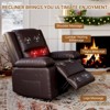 homfan PU Leather Power Lift Recliner Chair with Massage and Heat, Adjustable Furniture for Back, Legs w/ 3 Positions, USB Port, Side Pocket - 4 of 4