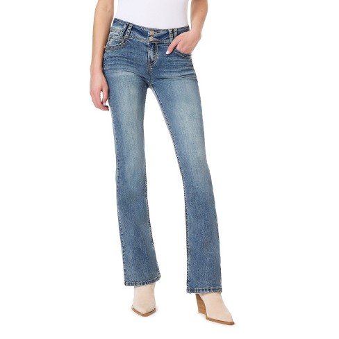 Jeans Donna WallFlower Luscious Curvy Bootcut, Vita Media, Tessuto Insta Stretch, Colore Twinkle, Taglia 11 Lunga - 3
