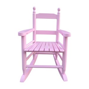 VisioGear Rocking Chair, Children's Rocking Chair with Armrests, Indoor or Outdoor Porch Rocker for Garden, Pink, 14.17"*18.90"*22.44" - 1 of 4