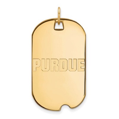 Black Bow Jewelry 14k Yellow Gold Purdue Boilermakers NCAA Large Pendant
