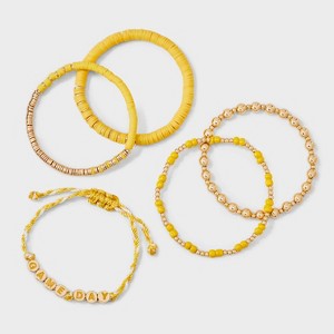 Game Day Bracelet Set 5pc - Wild Fable™ - 1 of 4