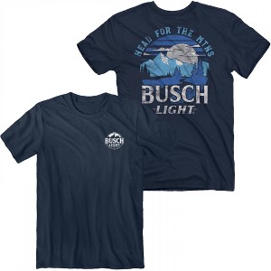 Mens Busch Light Head For The MTNS Front and Back Print T-Shirt - 1 of 4