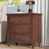 Modern Bedside Cabinet with Three Drawers,Elegant Design and Sturdy Construction for Bedroom-The Pop Home - 2 of 4