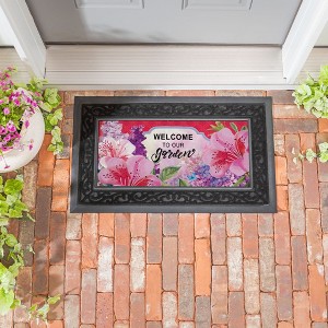 Evergreen Sassafras Floral Spring Welcome Garden Switch Mat Insert
