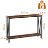 Console Table, 42.9" Entryway Table with Storage, Wood and Metal 2-Tier Narrow Sofa Table with Shelf for Living Room and Entryway Decor - 2 of 4