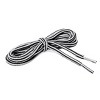 Elerevyo Round Rope Dual Colored Striped 0.2" Thick Boot Sneakers Shoelace 3 Pairs - 2 of 4