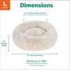 FurHaven Calming Cuddler Long Fur Donut Dog Bed - 2 of 4