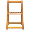 vidaXL Folding Patio Chairs - 4 Piece Set, Solid Acacia Wood, Durable and Sturdy with Natural Oil Finish, Perfect for Garden, Terrace or Patio - 4 of 4