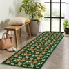 Floral Area Rugs Boho Style Washable Low Pile Non Slip Indoor Carpet for Nursery Playroom Bedroom Living Room - 3 of 4