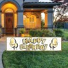 Beistle Plastic Jumbo Happy Birthday Yard Sign, 11.75" x 3' 11", (1/Pkg) Multicolored - 2 of 3