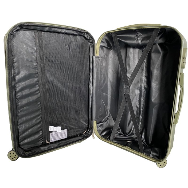IZOD Regina Expandable ABS Hard shell Lightweight 360 Dual Spinning Wheels Combo Lock 3 Piece Luggage Set, 4 of 5