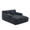 Kumasinova Chenille Giant Bean Bag Chair with 3 Pillows,Sofa Bed with Armrests,Lounge Chair Indoor for Living Room,Bedroom - 2 of 4