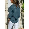 Mocamel Women's Pure Color Lapel Long Sleeve Loose Fit Cotton Shirt for Elegant Office Wear - 2 of 4