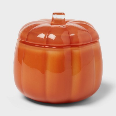 Lidded Glass Pumpkin Spice Cupcakes Jar Candle 20oz - Threshold™