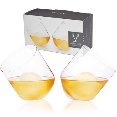 True Diamond Crystal Whiskey Tumblers Set of 2, Lead-Free Premium Crystal  Clear Glass, Striking Lowball Cocktail Glasses, Scotch Glass Gift Set, 11 oz