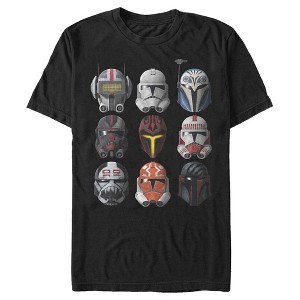 Men's Star Wars: The Clone Wars Helmet Choice T-Shirt - 1 of 3