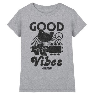 Girl's Woodstock Good Vibes T-Shirt - 1 of 3