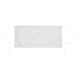 Dalix Waist Aprons Commercial Restaurant Home Bib Spun Poly Cotton Kitchen (3 Pockets) - 1 of 4