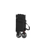 Folding Four-Wheel Wagon, Folding Four-Wheel Wagon W/All-Terrain Wheels, Heavy-Duty Garden Cart With Adjustable Handle, Outdoor Multi-Purpose Wagon - 3 of 4