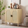 Dexmalle Kitchen storage cabinets with rattan decorative doors - 3 of 4