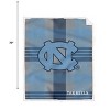 NCAA North Carolina Tar Heels Plaid Steel Royal Plush Faux Shearling Blanket - 3 of 3