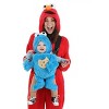HalloweenCostumes.com One Size Fits Most   Sesame Street Cookie Monster Velour Baby Carrier Cover Costume,  Blue/Brown - 3 of 4