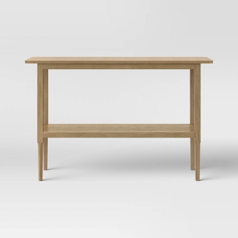 Narrow console discount table with stools