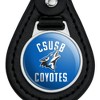 California State University San Bernardino Coyotes Logo Black Leather Keychain - 3 of 4