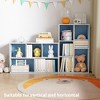 HOMLUX 5 Cube Storage Bookshelf Kids Toy Organizer Horizontal Vertical - 2 of 4