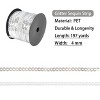 Alilang Flat Sequin Strip, 4mm String Metallic Sequin Strand, Paillette Metallic Sequin Trim Sewing DTY Craft Embellishment, 197 Yards, Silver - 2 of 4