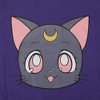 Sailor Moon Luna Cat Women’s Racerback Tank Sleepwear Set With Dolphin Short - 3 of 4