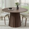 Dovelina 46" Round Dining Table Modern Wood Kitchen Table Dining Room Table for 4 People - 2 of 4
