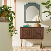 24" x 30" Wood and Brass Wall Mirror Blue - Opalhouse™ designed with Jungalow™ - image 2 of 4
