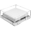 Enlea Modern Napkin Holder for Kitchen, Sitting Napkin Holder for Tables, Clear Acrylic and Steel Base Kitchen & Dining Room Décor - 4 of 4