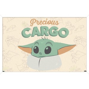 Trends International Star Wars: The Mandalorian - Grogu Precious Cargo Framed Wall Poster Prints - 1 of 4