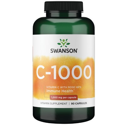 Swanson Vitamin C with Rose Hips 1,000 mg Capsules