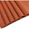 Aoibox Set of 6 Heat-Resistant Washable Woven Vinyl Placemats for Dining Table, Easy to Clean, Stylish Orange Design - 4 of 4