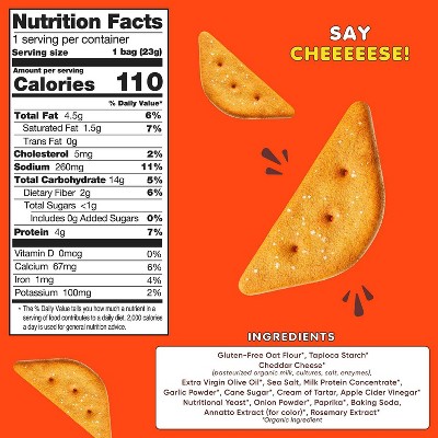 cadootz Cheddar Crackers Multipack - 6.5oz/8ct